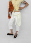 Popu Slit Capri Pants