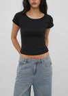 [B-BASIC] Punching Short-Sleeve Tee (2 Sizes)