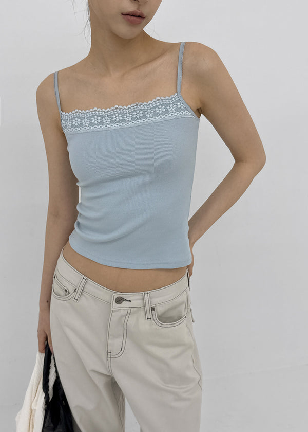Foredy Square Lace Sleeveless