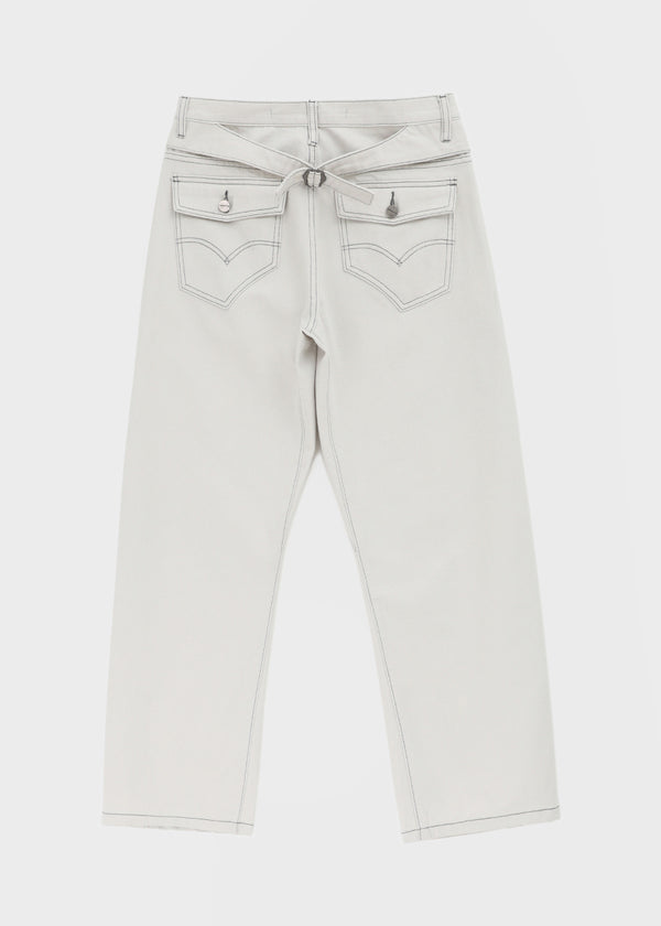 [MADE] Bromy Back-Strap Denim Pants