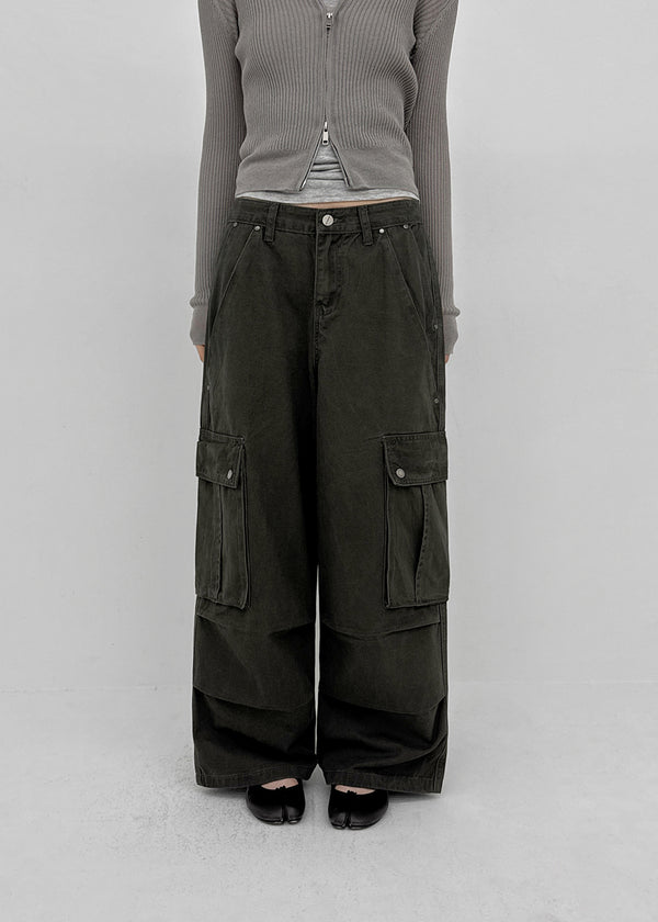 [MADE] Sencu Washed Cotton Cargo Pants