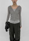 [MADE] Riev Ribbed Knit Zip-Up