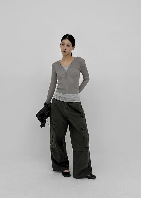 [MADE] Sencu Washed Cotton Cargo Pants