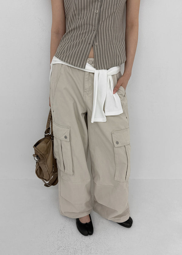 [MADE] Sencu Washed Cotton Cargo Pants