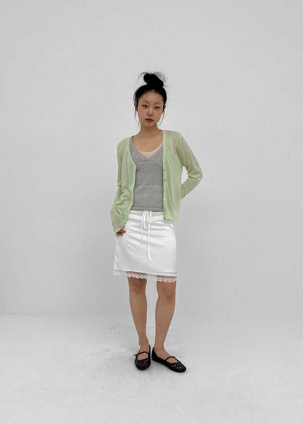 Decant Lace V-neck Sleeveless Knit