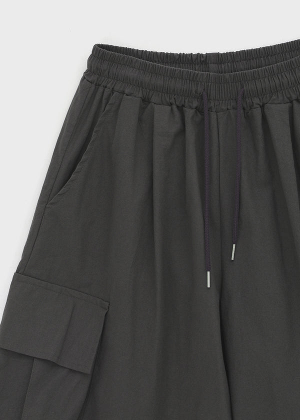 (UNISEX) Cupy Linen-like Cargo Bermuda Shorts