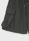 (UNISEX) Cupy Linen-like Cargo Bermuda Shorts