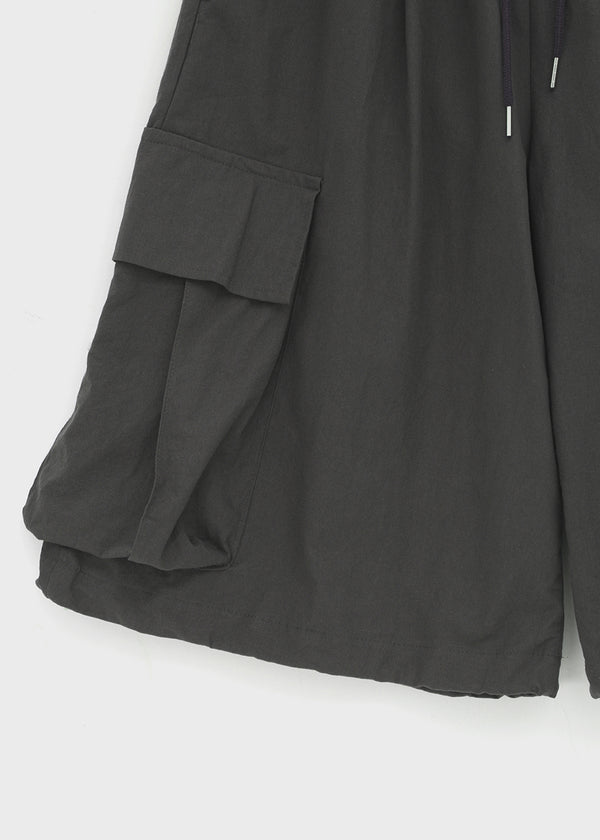 (UNISEX) Cupy Linen-like Cargo Bermuda Shorts