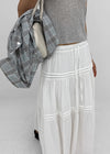 Cool Tee Summer Chiffon Tiered Long Skirt