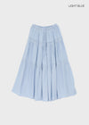 Cool Tee Summer Chiffon Tiered Long Skirt