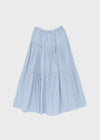 Cool Tee Summer Chiffon Tiered Long Skirt
