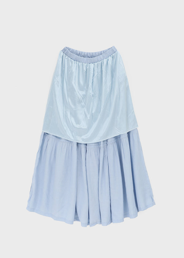 Cool Tee Summer Chiffon Tiered Long Skirt