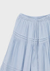 Cool Tee Summer Chiffon Tiered Long Skirt