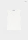 [B-BASIC] Tension Standard V-Neck Sleeveless Top (2 SIZE)