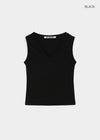 [B-BASIC] Tension Standard V-Neck Sleeveless Top (2 SIZE)