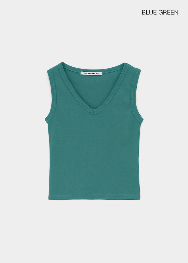 [B-BASIC] Tension Standard V-Neck Sleeveless Top (2 SIZE)