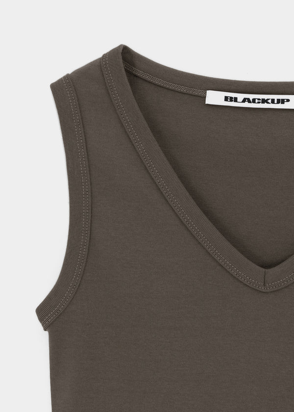 [B-BASIC] Tension Standard V-Neck Sleeveless Top (2 SIZE)