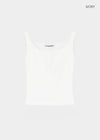 [B-BASIC] Tension Standard Square Henley Neck Sleeveless Top (2 SIZE)