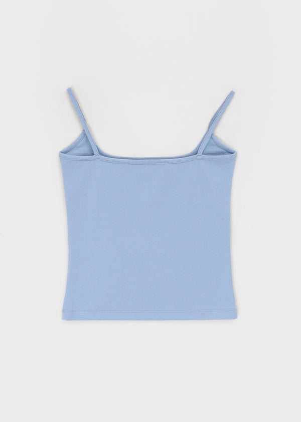 [B-BASIC] Tension Cotton Strap Basic Sleeveless Top (2 SIZE)