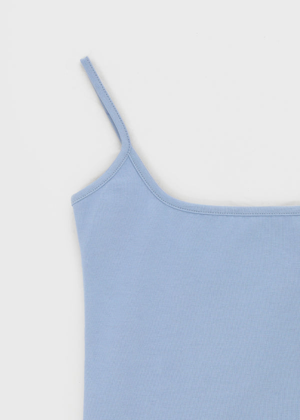 [B-BASIC] Tension Cotton Strap Basic Sleeveless Top (2 SIZE)