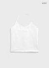 [B-BASIC] Tension Cotton Strap Halter Sleeveless Top (2 SIZE)