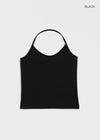 [B-BASIC] Tension Cotton Strap Halter Sleeveless Top (2 SIZE)