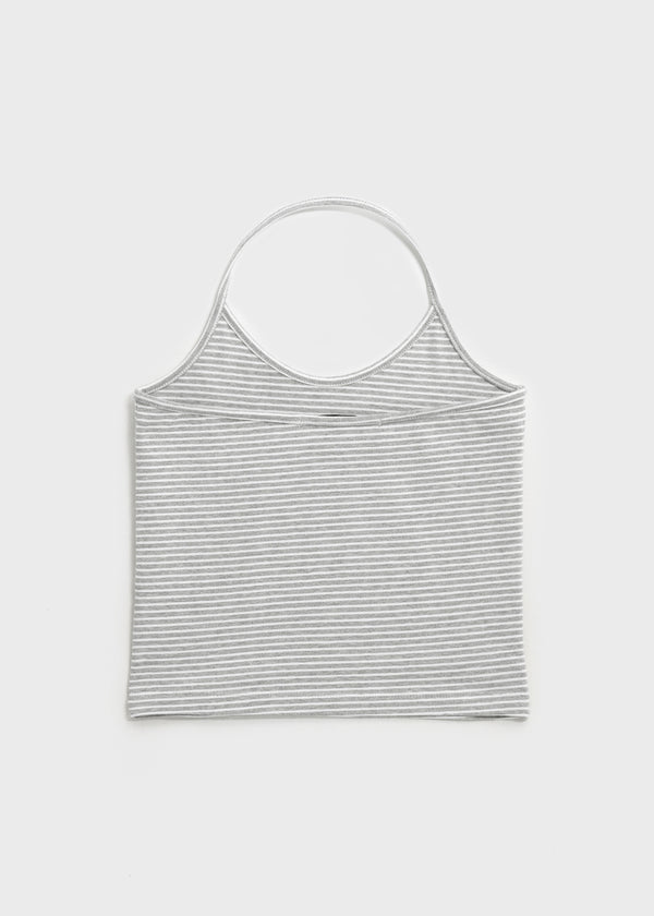 [B-BASIC] Tension Cotton Strap Halter Sleeveless Top (2 SIZE)