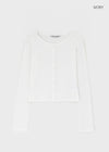 [B-BASIC] Punching Cardigan (2 Sizes)
