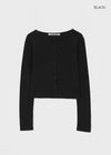 [B-BASIC] Punching Cardigan (2 Sizes)