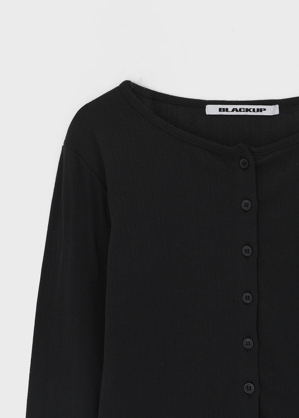 [B-BASIC] Punching Cardigan (2 Sizes)