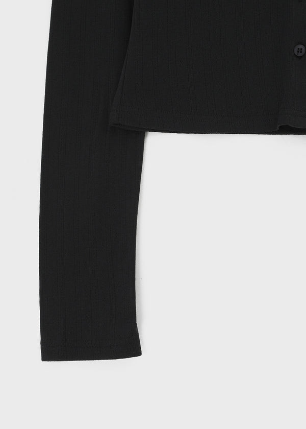 [B-BASIC] Punching Cardigan (2 Sizes)