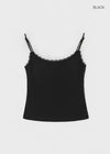 [B-BASIC] Punching Lace Sleeveless Top (Built-in Cap)