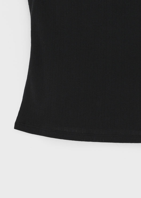 [B-BASIC] Punching Lace Sleeveless Top (Built-in Cap)
