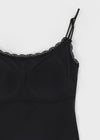 [B-BASIC] Punching Lace Sleeveless Top (Built-in Cap)