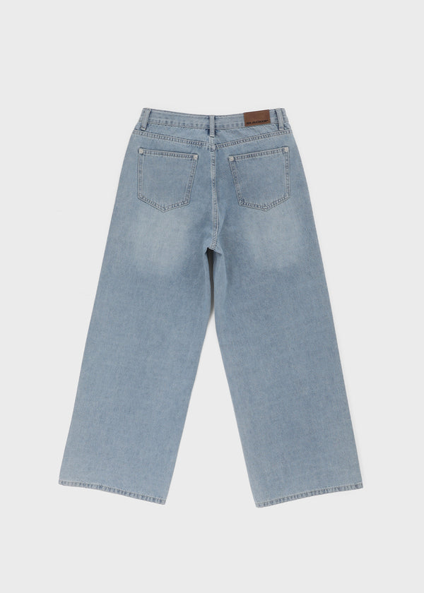 [B-DENIM] LIGHT WASHING WIDE JEANS 054