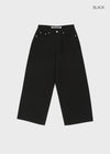 [B-DENIM] LOW WIDE COTTON PANTS 056