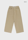 [B-DENIM] LOW WIDE COTTON PANTS 056