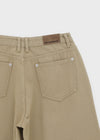 [B-DENIM] LOW WIDE COTTON PANTS 056