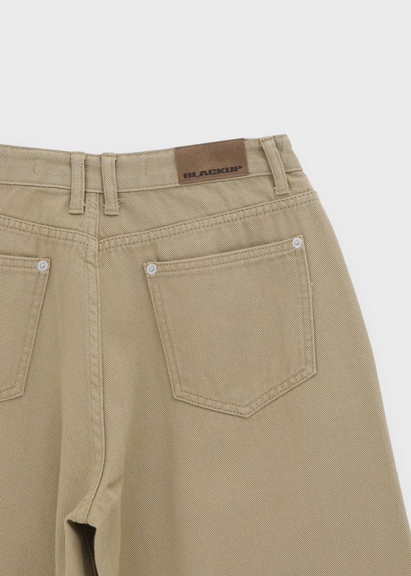 [B-DENIM] LOW WIDE COTTON PANTS 056