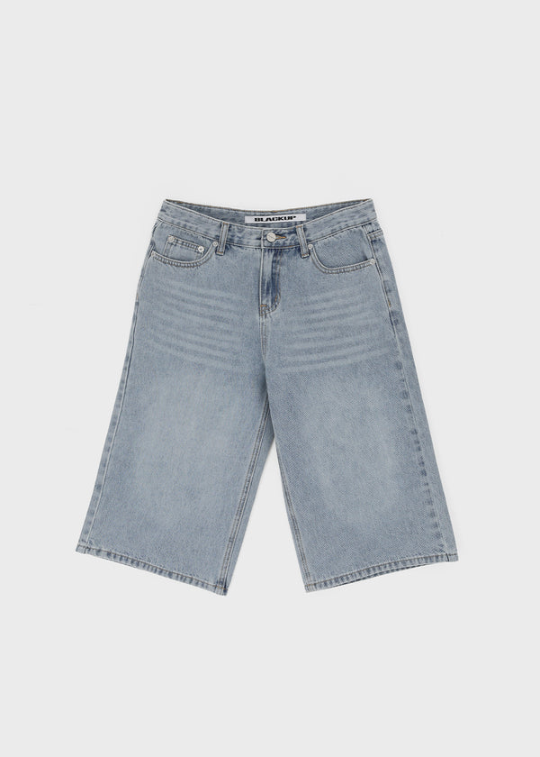 [B-DENIM] SUMMER WASHED BERMUDA JEANS 055
