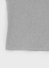 [B-BASIC] Basic Ribbed Wide U-Neck Cap Sleeve Short Sleeve Top (2 Size)