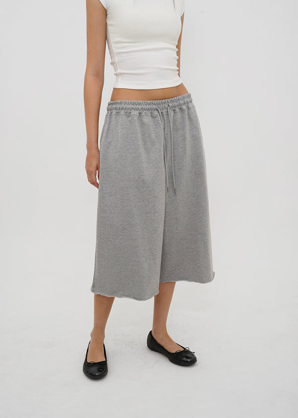 [B-BASIC] Mid-Sweat Cut-Out Bermuda Pants