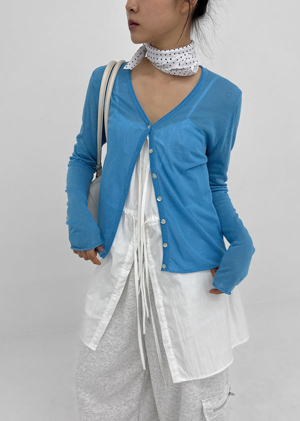 Seo Summer Loose Fit V-neck Cardigan
