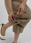(UNISEX) Cupy Linen-like Cargo Bermuda Shorts