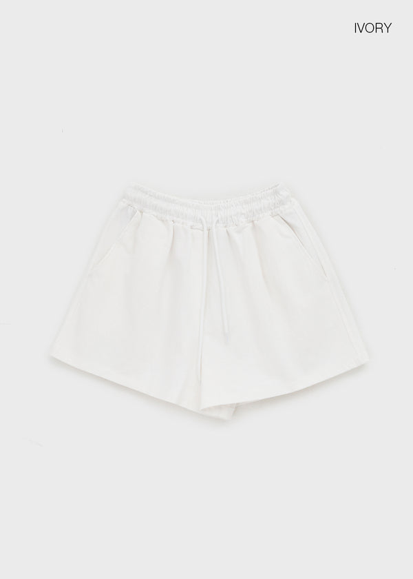 Wesking Banded Washed Cotton Shorts