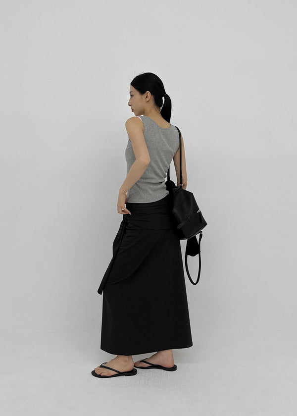 [MADE] Lofren Set - Long Skirt, Layered Wrap
