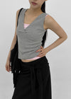 Forete V-neck Wrap Sleeveless Top