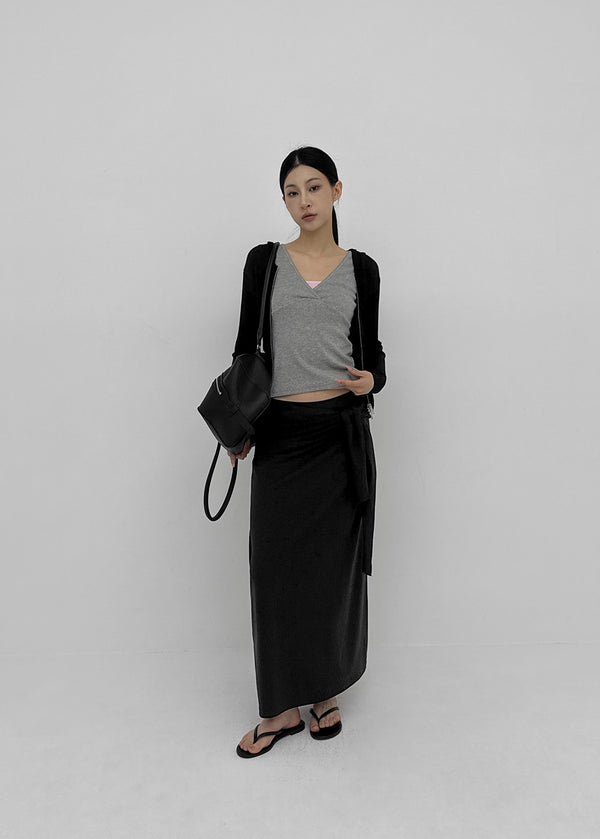 [MADE] Lofren Set - Long Skirt, Layered Wrap