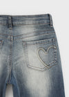 Clden Low-rise Bootcut Denim Pants