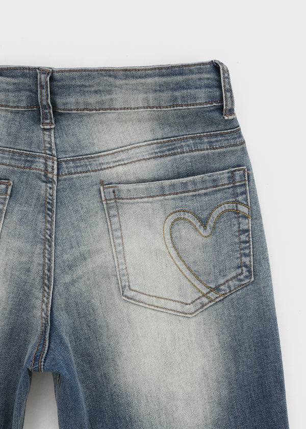 Clden Low-rise Bootcut Denim Pants